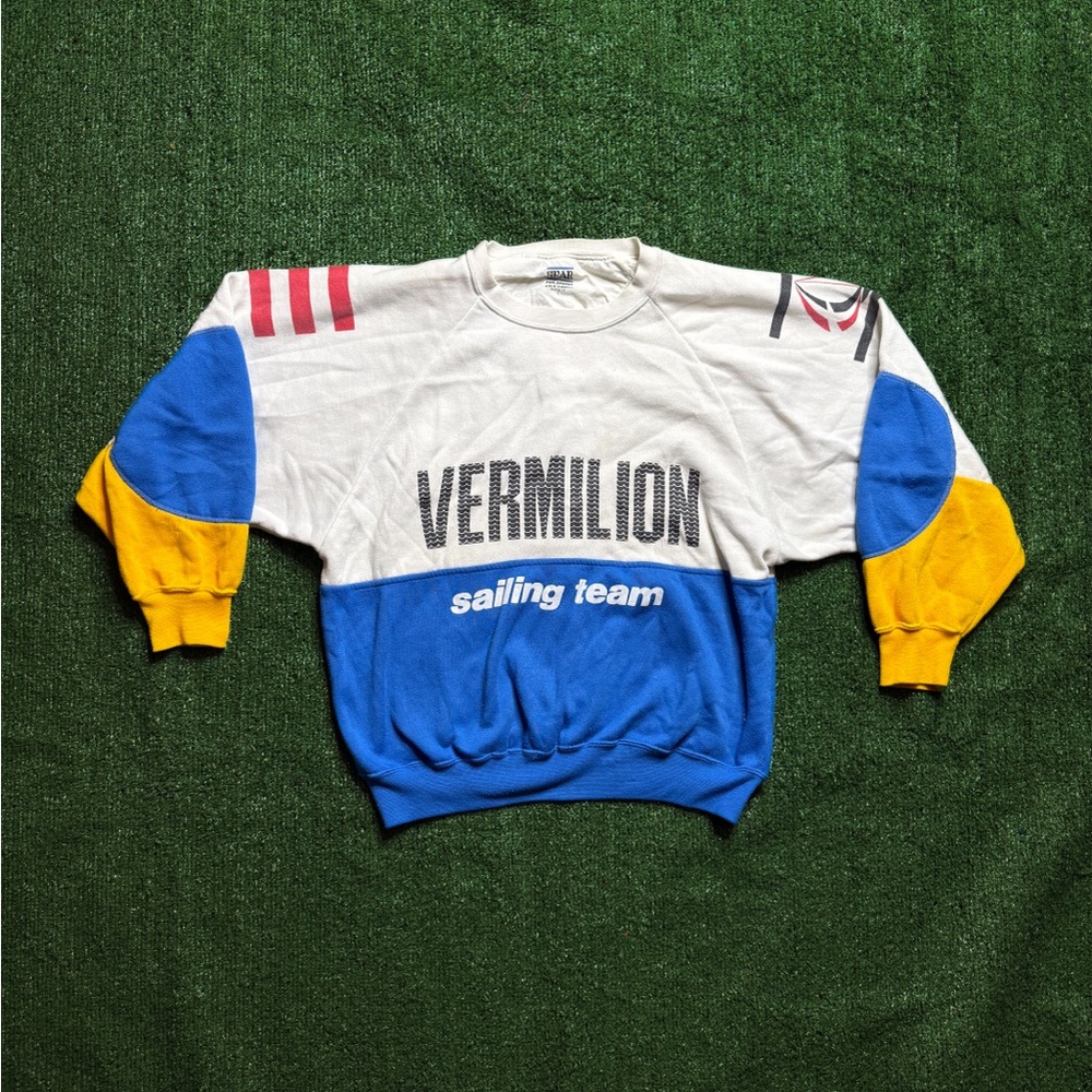 Vintage Vermillion Sailing team Longsleeve tee
